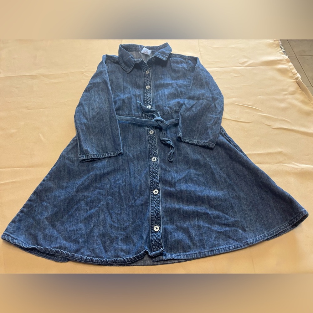 Wonder Nation Classic Blue Button Down Denim‎ Dress